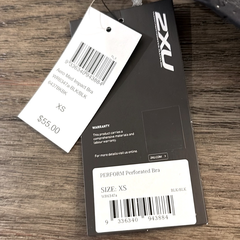 ❌SOLD OUT❌ NWT [2xu] Perform Medium Impact Racerback Sports Bra Women’s XS - Picture 11 of 14
